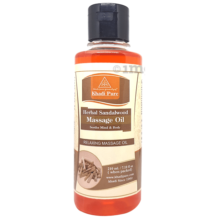 Khadi Pure Herbal Sandalwood Massage Oil