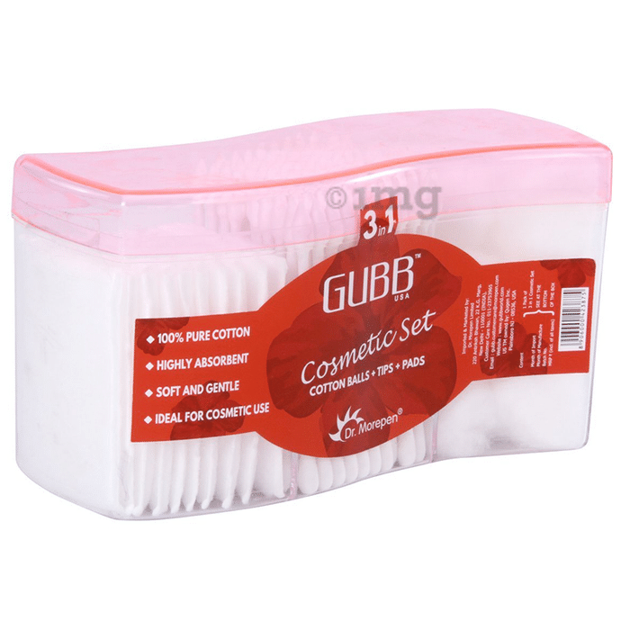 Gubb Cosmetic Set Cotton Balls+Tips+Pads Kit