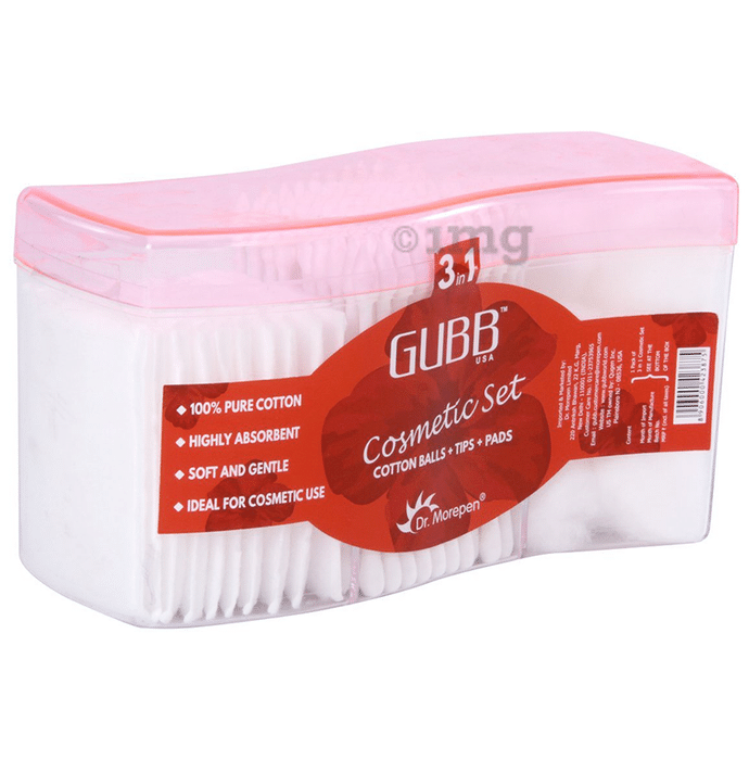 Gubb Cosmetic Set Cotton Balls+Tips+Pads Kit