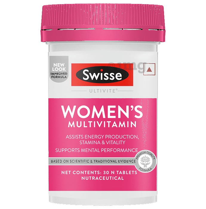 Swisse Ultivite Women's Multivitamin Tablet for Energy, Stamina & Fatigue Reduction