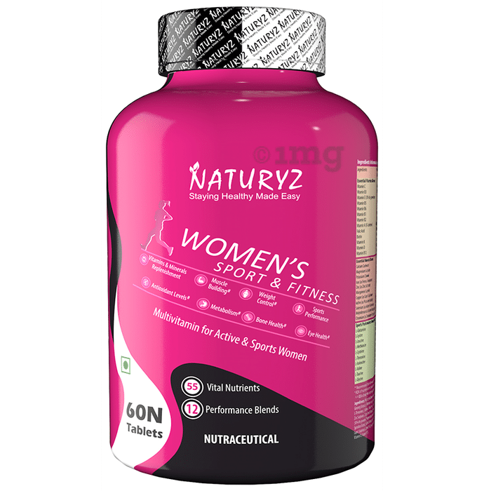 Naturyz Women's Sport Multivitamin Tablets for Women with 55 Vital Nutrients Tablet