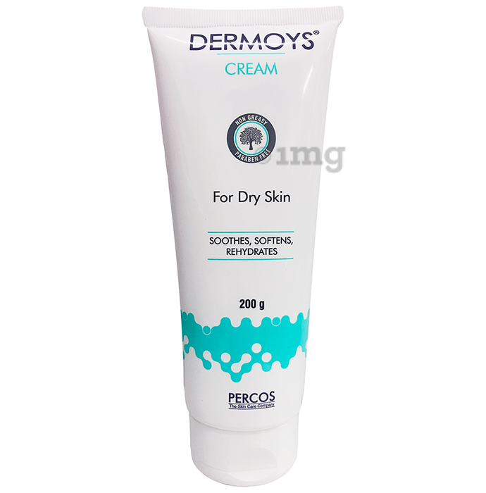 Dermoys Cream with White Soft & Light Liquid Paraffin | For Dry Skin | Paraben Free