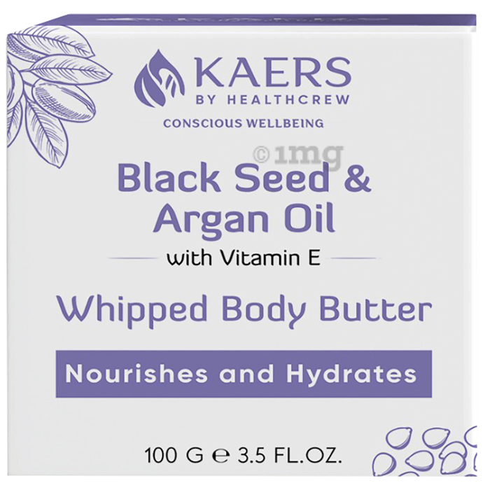 Kaers By Healthcrew Black Seed & Argan Oil with Vitamin E Whipped Body Butter