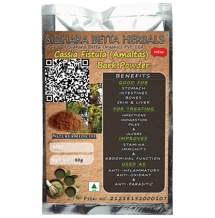 Sidhara Betta Herbals Cassia Fistula Amaltas Bark Powder