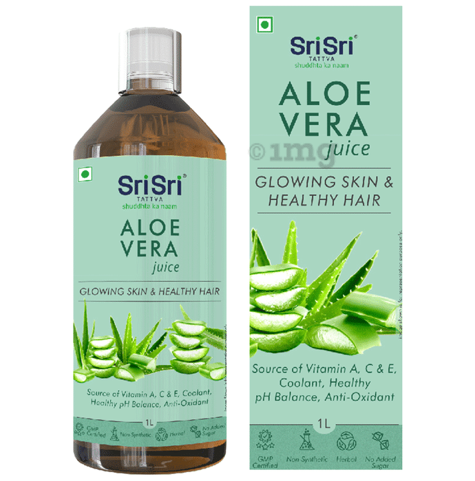 Sri Sri Tattva Aloe Vera Juice for Skin & Hair Health | No Added Sugar