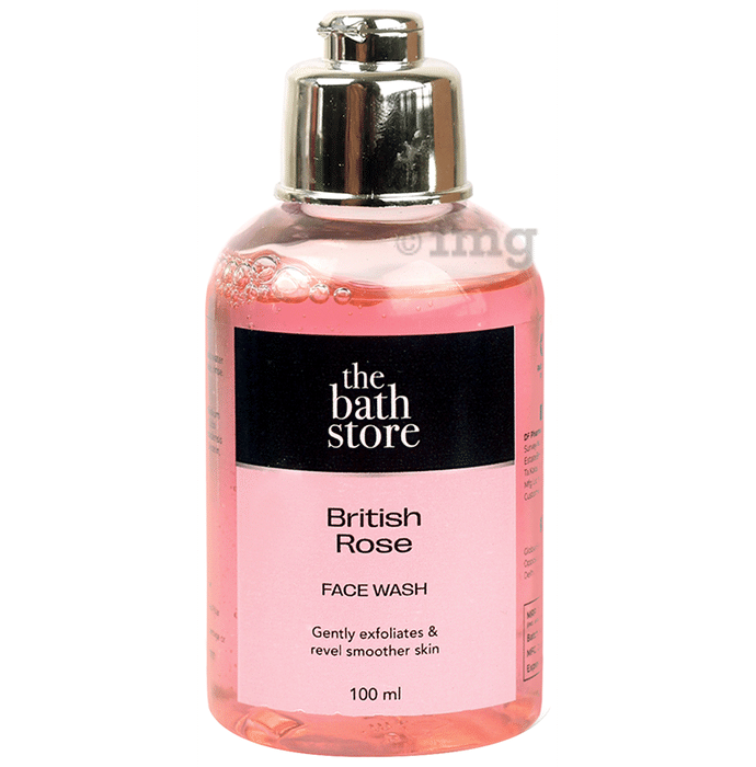 The Bath Store British Rose Face Wash Gently Exfoliates & Reveal Smoother Skin