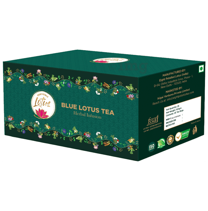 Eight Petals Lotus Blue Lotus Tea Herbal Infusion (4gm Each)