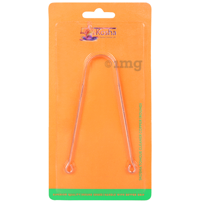5 Kosha Copper Round Tongue Cleaner