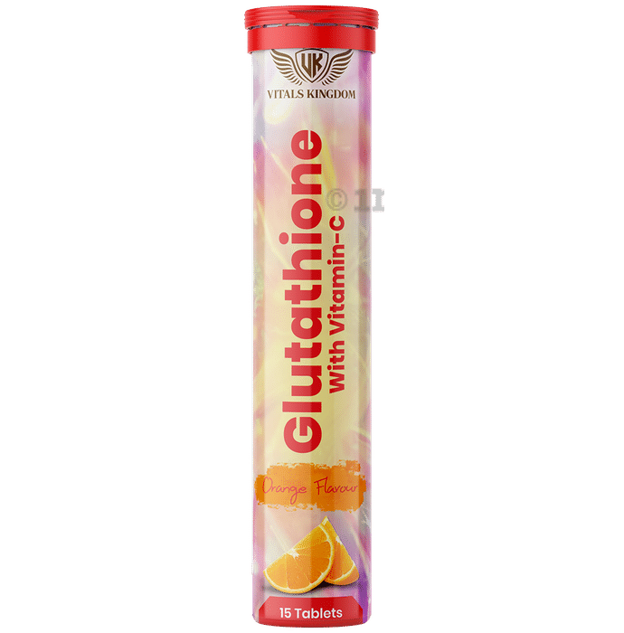 Vitals Kingdom Glutathione with Vitamin-C Effervescent Tablet Orange