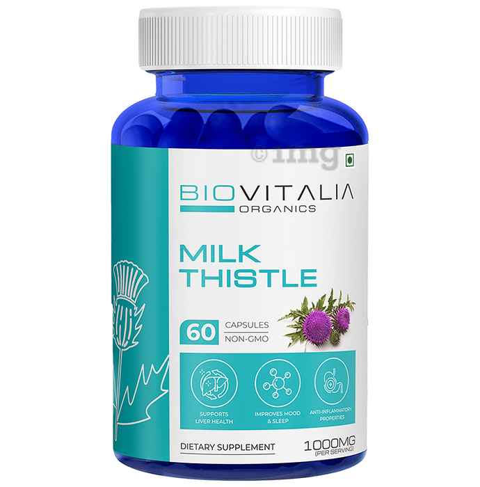 Biovitalia Organics Milk Thistle 1000mg Capsule