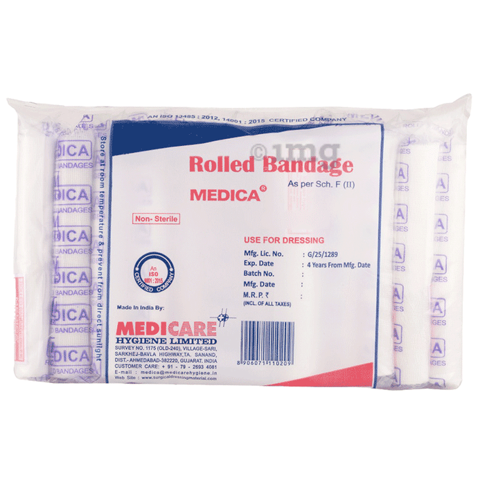 Medica Rolled Bandage 7.5 x 3m