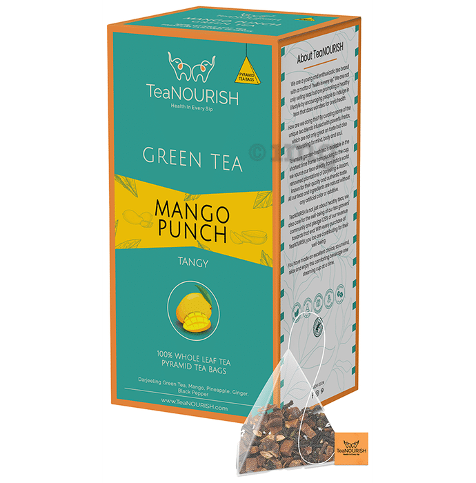 TeaNourish Green Tea Bag Mango Punch
