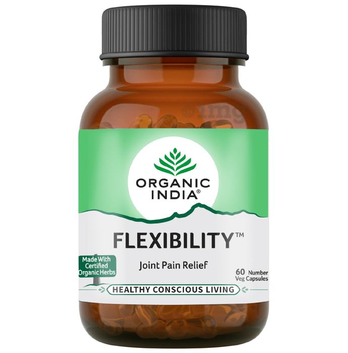 Organic India Flexibility Veg Capsule | Relieves Joint Pain