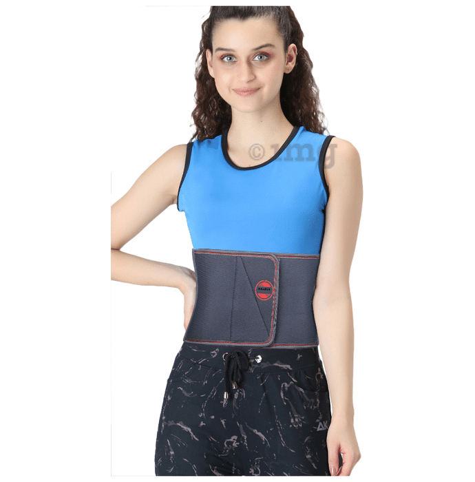 Dgarys Elastic Abdominal Belt After Delivery for Tummy Reduction Belt For Pregnant Women Small Grey