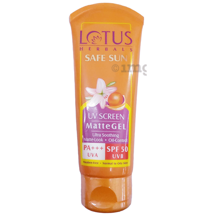 Lotus Herbals Safe Sun UV Screen Matte Gel PA+++ SPF 50 PA+++