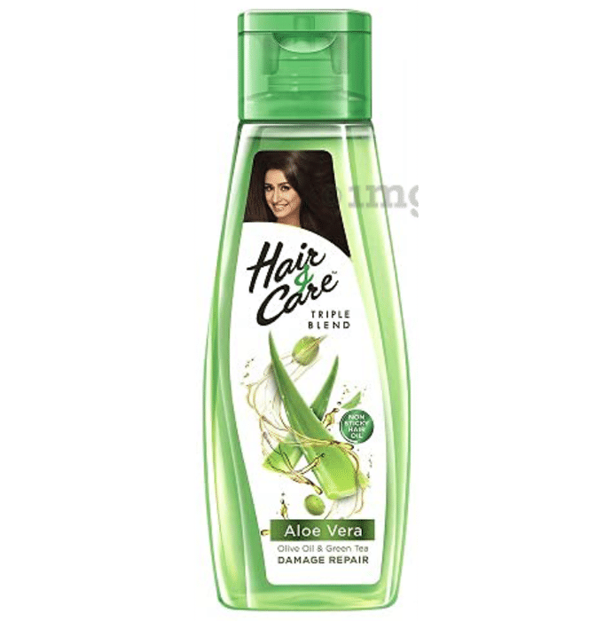 Hair & Care Triple Blend Aloe Vera, Olive Oil & Green Tea Damage Repair Hair Oil