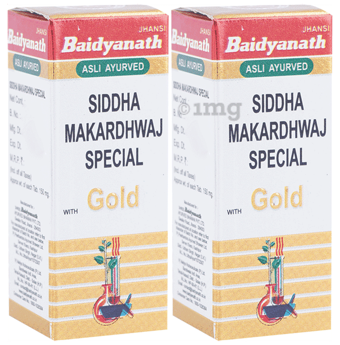 Baidyanath (Jhansi) Siddha Makardhwaj Special with Gold (25 Each)