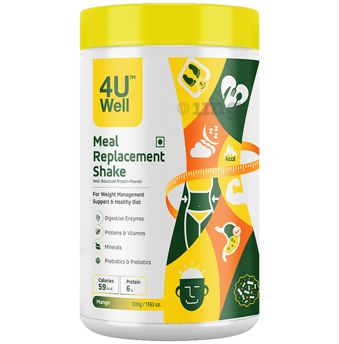 4 U Well Meal Replacement Shake Powder Mango