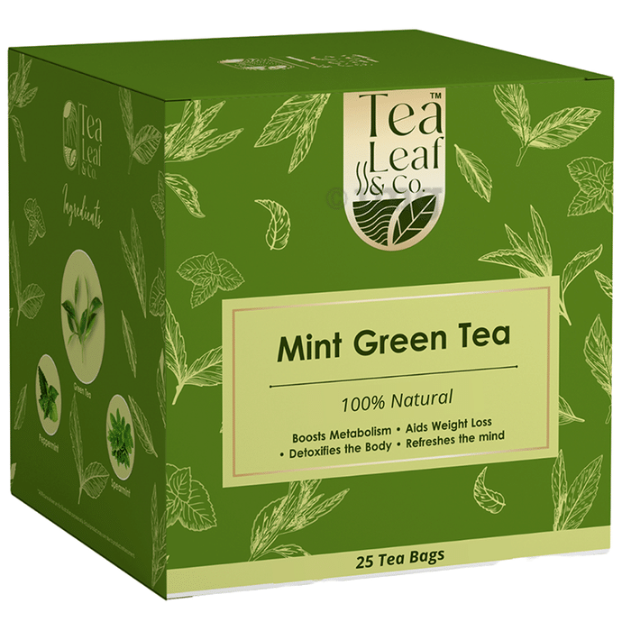 Tea Leaf & Co Mint Green Tea Bag (1.6gm Each)
