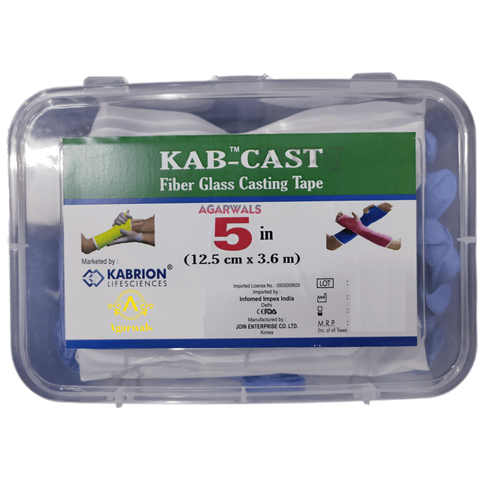 Kabrion Kab-Cast Fiber Glass Casting Tape 3" x 4yrds 12.5cm x 3.6m