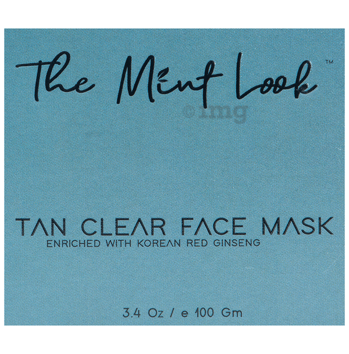 The Mint Look Tan Clear  Face Mask