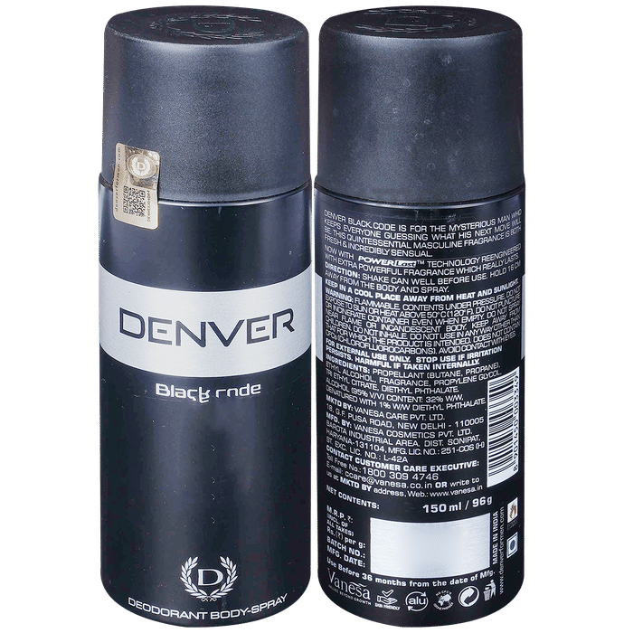 Denver Black Code Spray