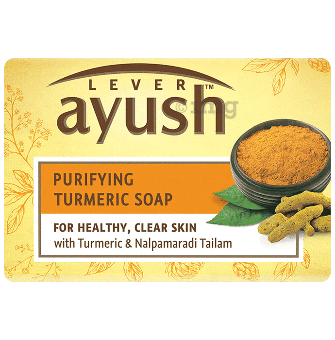 Lever Ayush Purifying Turmeric Soap (100gm Each)