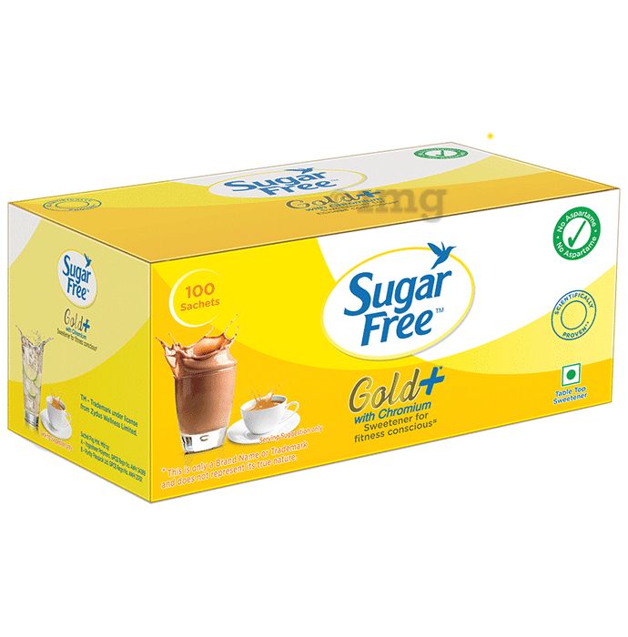 Sugar Free Gold Aspartame Plus Sweetener for Calorie Conscious | Sachet