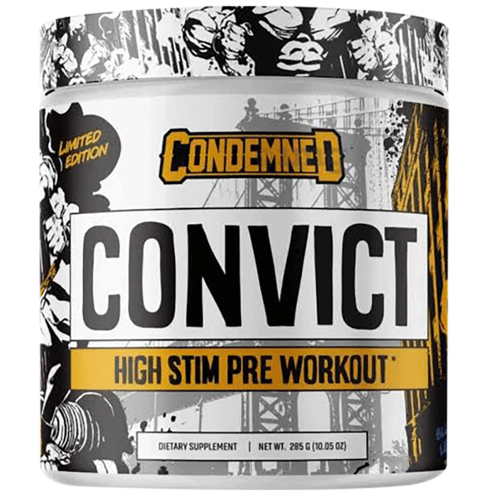 Condemned Labz Convict High Stim Pre Workout Powder Blueberry Lemonade
