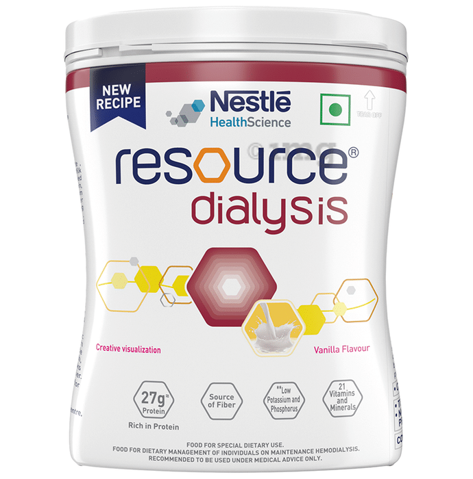 Nestle Health Science Resource Dialysis Supplement with Protein, Low GI & Electrolytes | Flavour Powder Vanilla