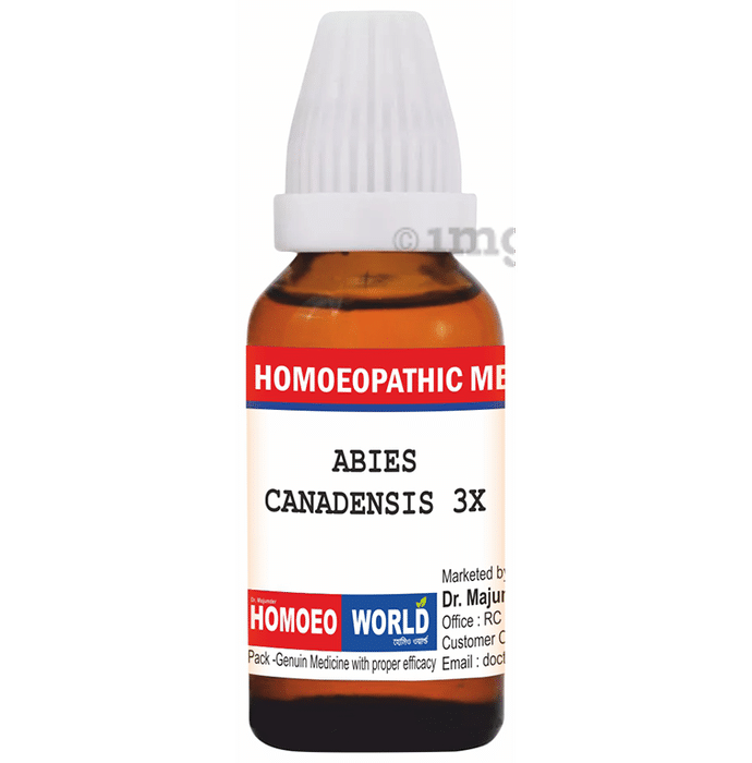 Dr. Majumder Homeo World Abies Canadensis Dilution (30ml Each) 3X