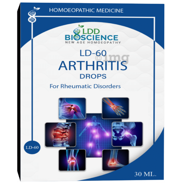 LDD Bioscience LD-60 Arthritis Drops For Rheumatic Disorder (30ml Each)