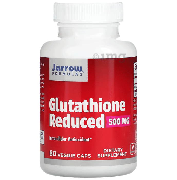 Jarrow Formulas Glutathione Reduced 500mg | Veggie Cap for Antioxidant Support