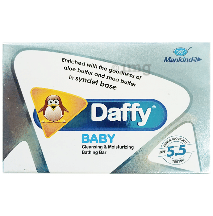 Daffy Baby Cleansing and Moisturising Syndet Bar with Aloe and Shea Butter | pH 5.5