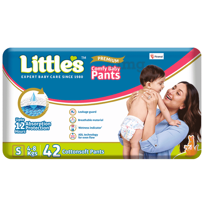 Little's Comfy Cottonsoft Baby Pants Diaper | Size Small