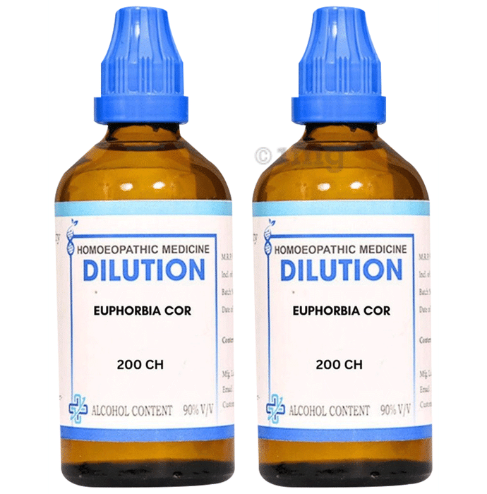 LDD Bioscience  Euphorbia Cor Dilution (100 ml Each) 200 CH