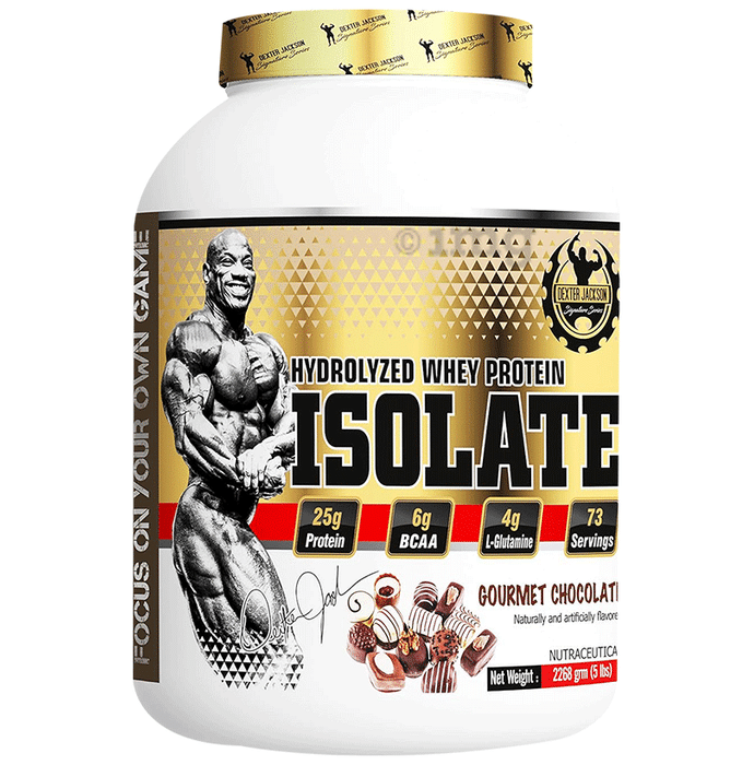 Dexter Jackson Isolate Hydrolyzed Whey Protein Powder Gourmet Chocolate