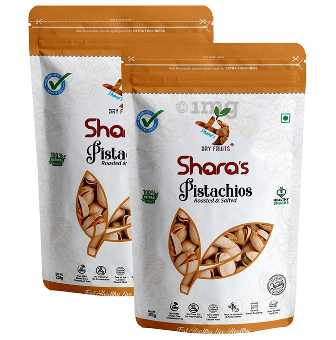 Shara's Pistachios Roasted & Salted (250gm Each)