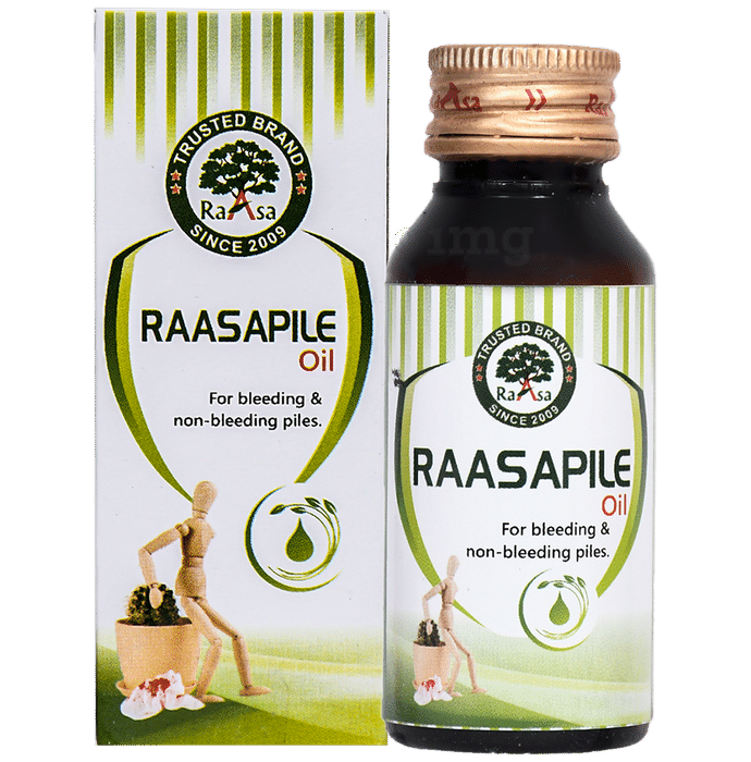 Raasa Pile Oil Ayurvedic Relief for Piles, Hemorrhoids & Warts | Natural Pain and Itching Relief