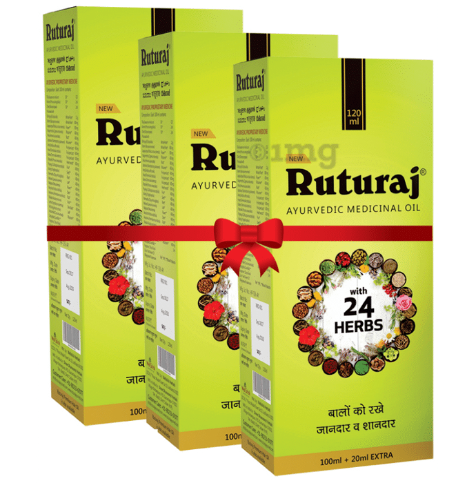 Ruturaj Ayurvedic Medicinal Hair Oil (120ml Each)