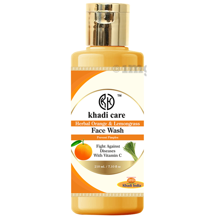 Khadi Care Face Wash Herbal Orange & Lemon Grass