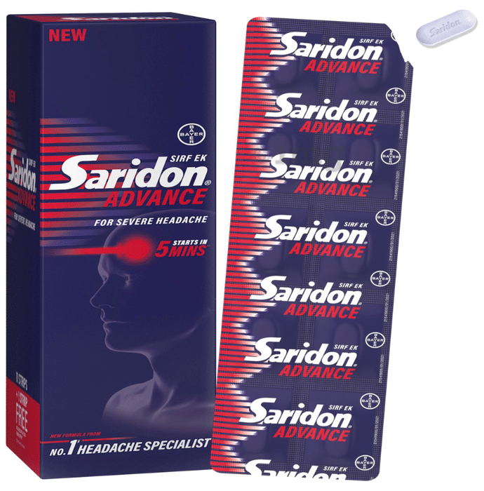 Saridon Advance Tablet for 5 in 1 Pain Relief