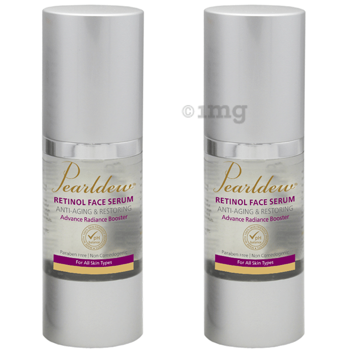 Pearldew Retinol Face Serum (50ml Each) Buy combo pack of 2 bottles at