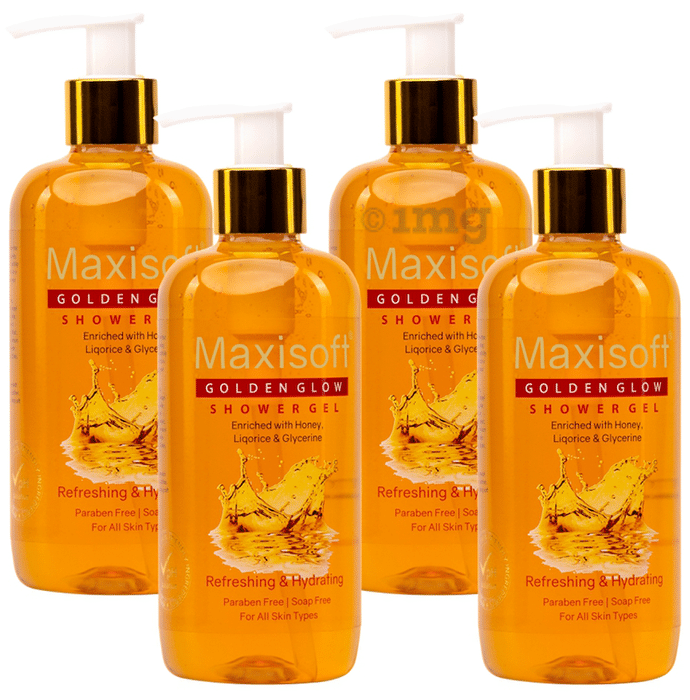 Maxisoft Golden Glow Shower Gel (300ml Each)