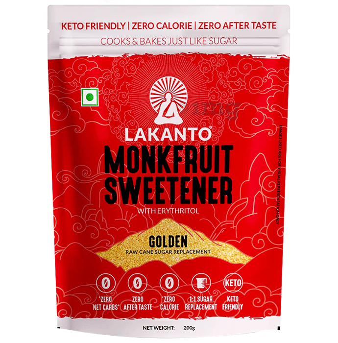 Lakanto Natural Sweetener-Golden Japanese Monkfruit |Sugar free, Zero Calories, Replace Brown Sugar
