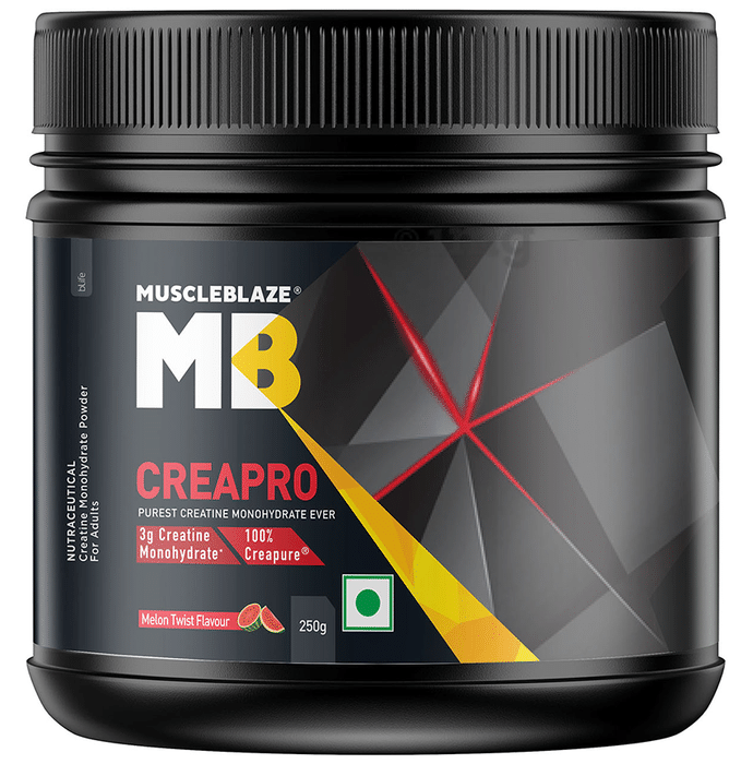 MuscleBlaze Creapro Creatine | With Creapure for Lean Muscles, Energy & Strength | Melon Twist