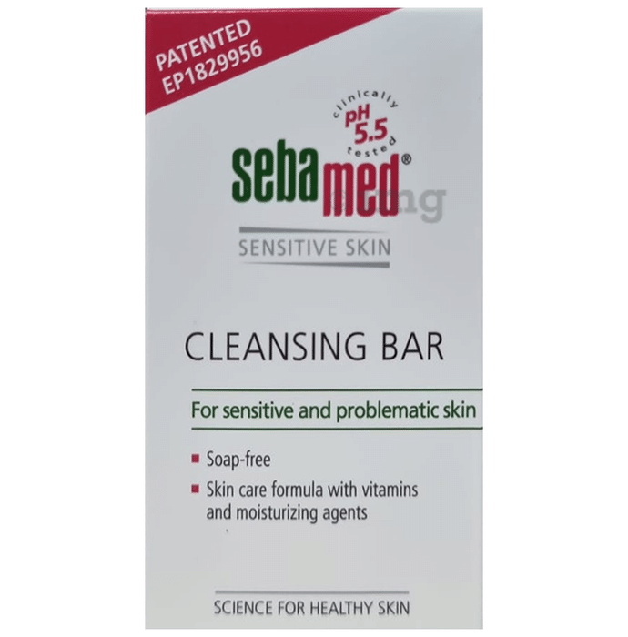 Sebamed Cleansing Bar with Vitamins for Sensitive Skin | Soap Free