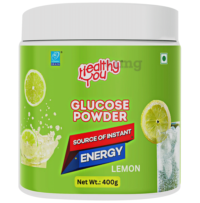 Healthy You Glucose Instant Energy Health Drink with Vitamin C Lemon Powder