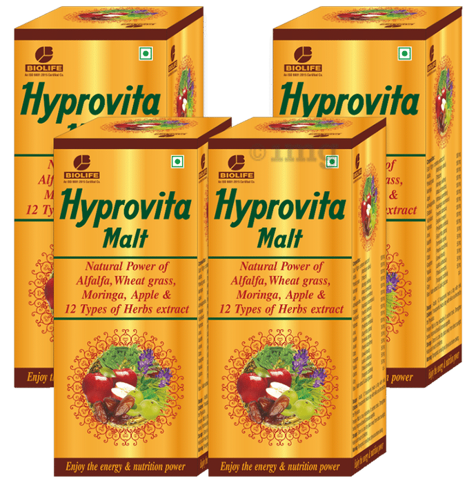 Biolife Hyprovita Malt (400ml Each) Buy combo pack of 4.0 bottles at