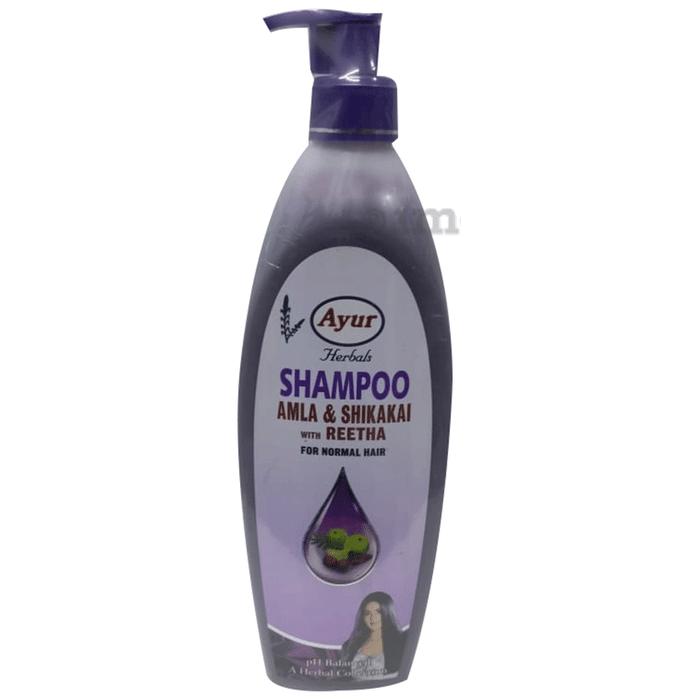 Ayur Herbals Amla Shikakai with Reetha Shampoo